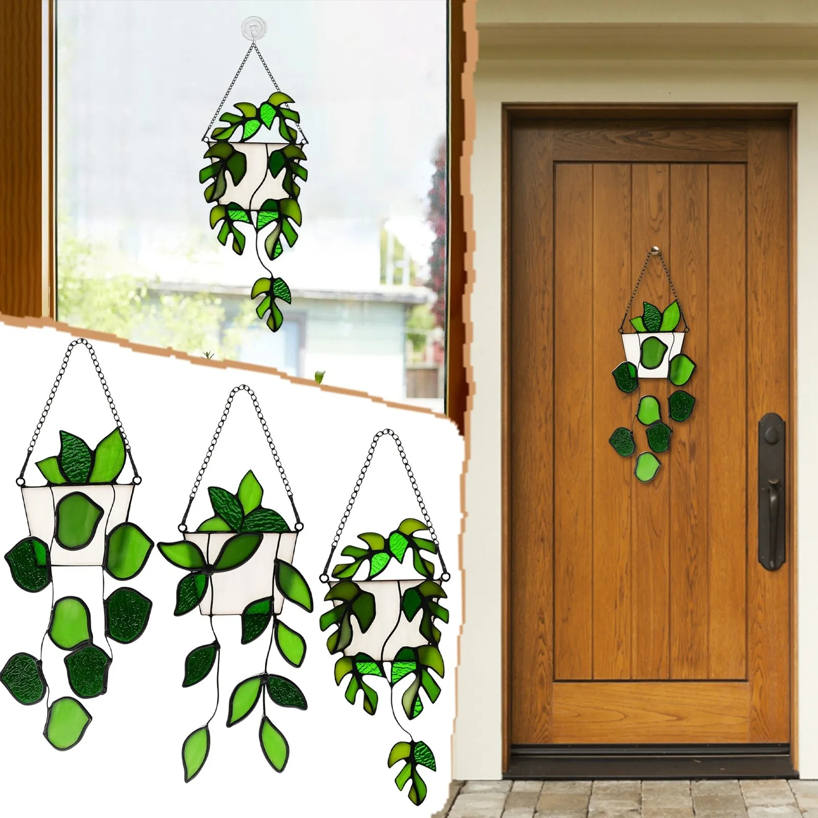 Plant Parent Yearly - Decoração de planta artificial artesanal verde