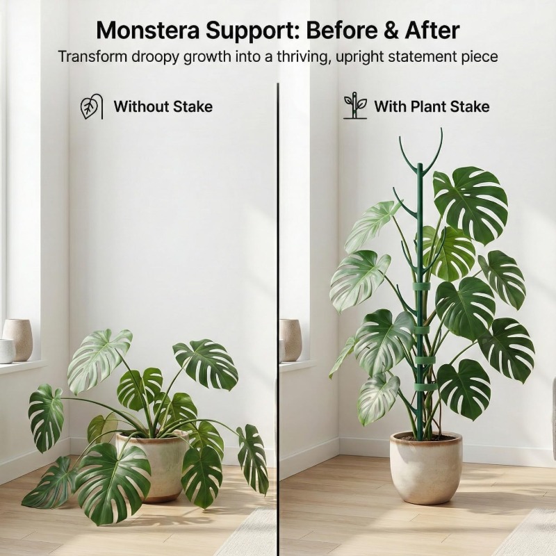 Plant Support Stake - Estacas de Suporte para Plantas Monstera,