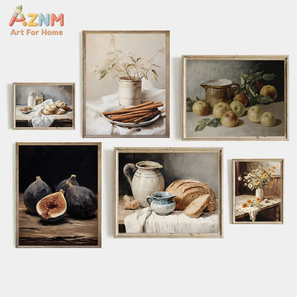 Terracotta Pot - AZNM Impressão em Tela Vintage de