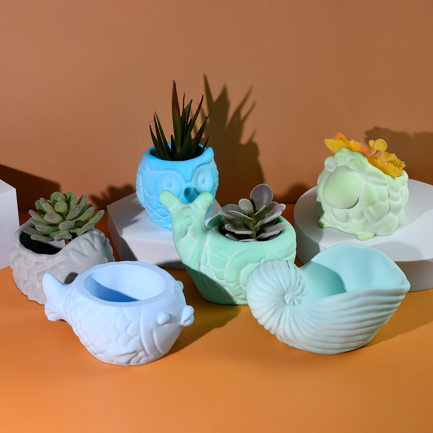 Molde de silicone para vaso de - Succulent Set avaliação e preço
